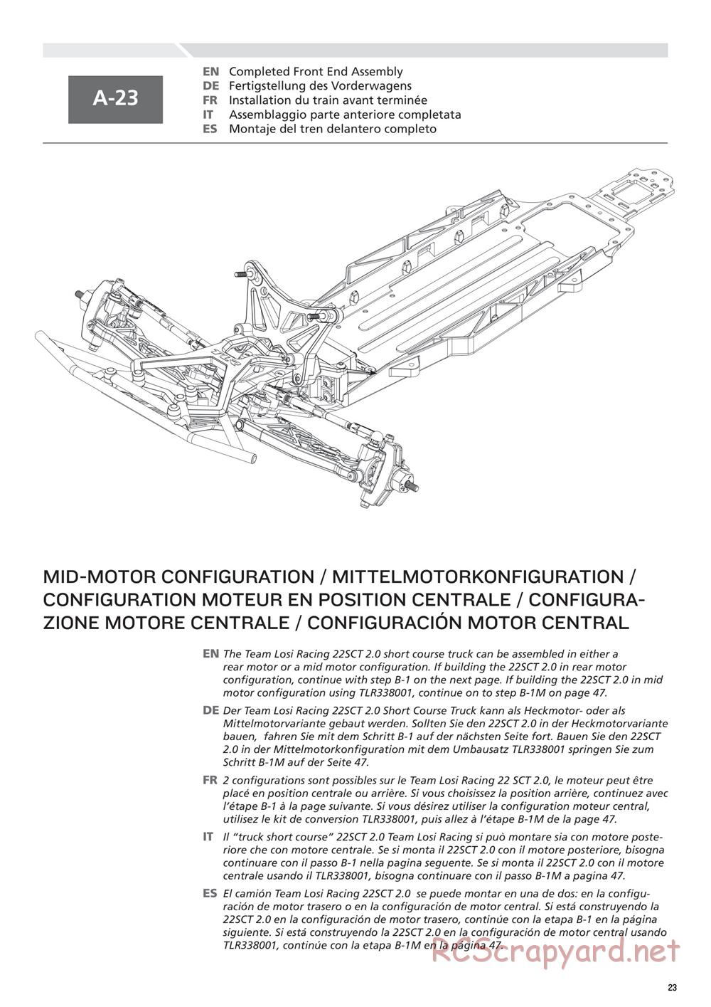 Team Losi - 22SCT 2.0 Race - Manual - Page 23