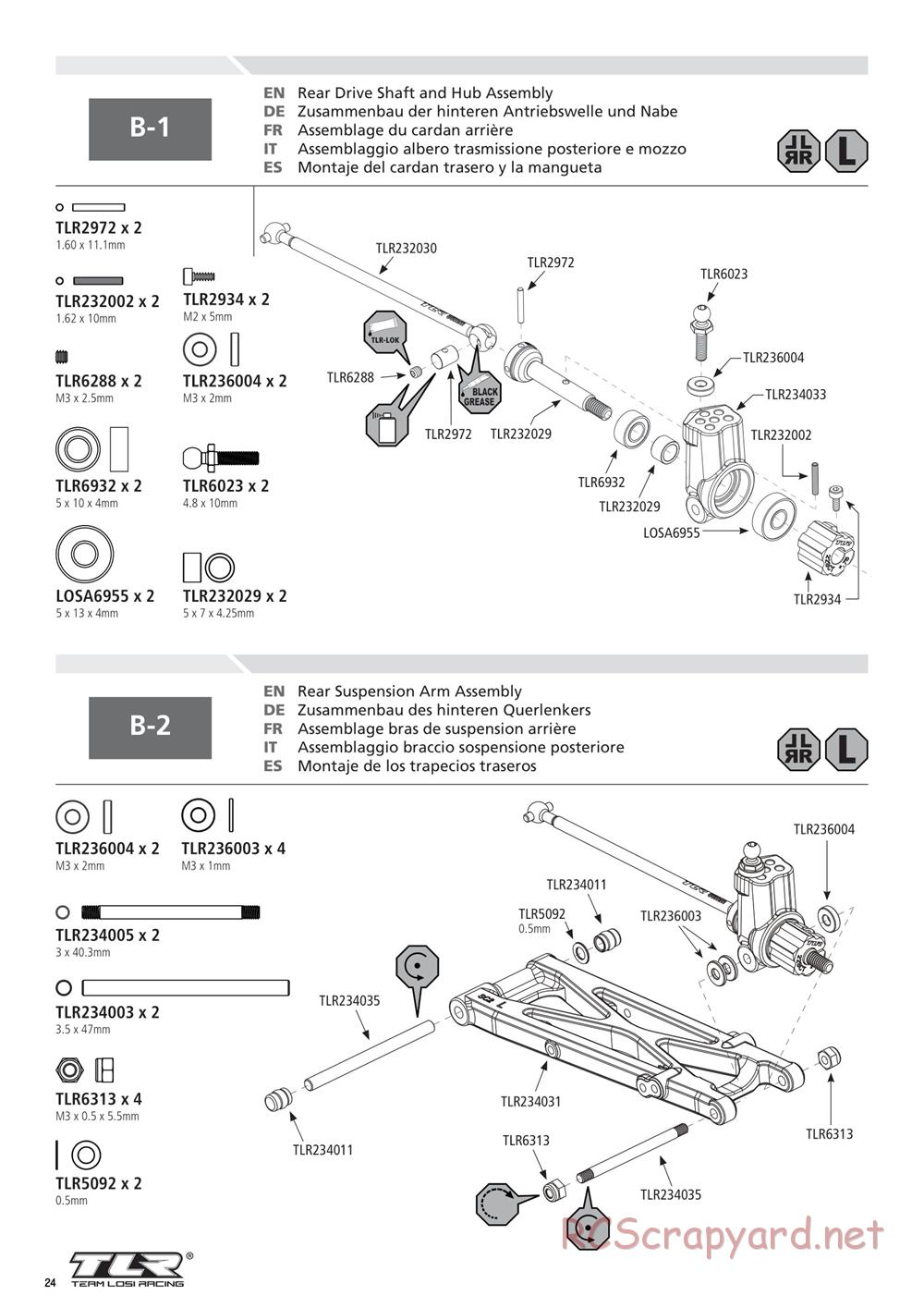 Team Losi - 22SCT 2.0 Race - Manual - Page 24