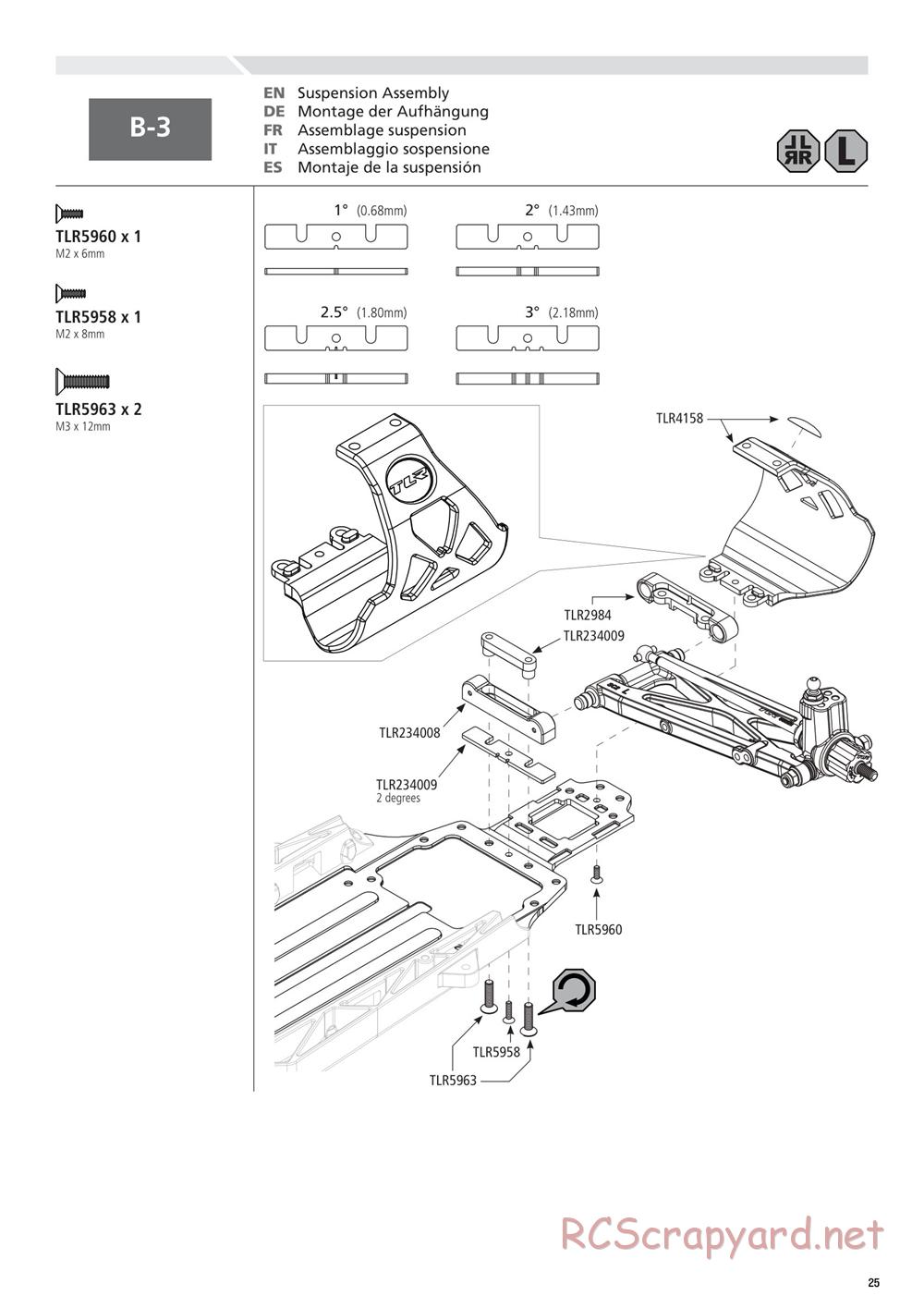 Team Losi - 22SCT 2.0 Race - Manual - Page 25