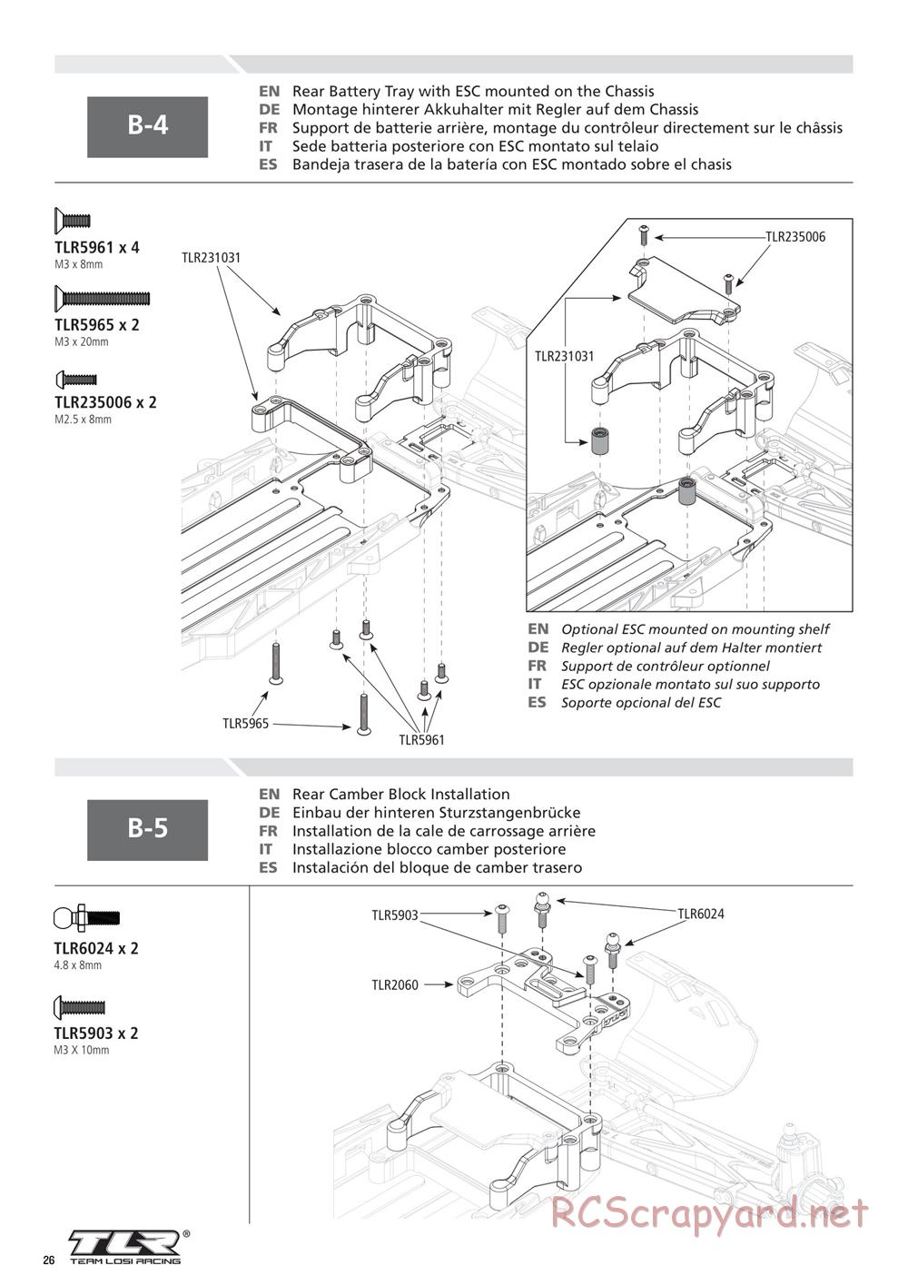 Team Losi - 22SCT 2.0 Race - Manual - Page 26