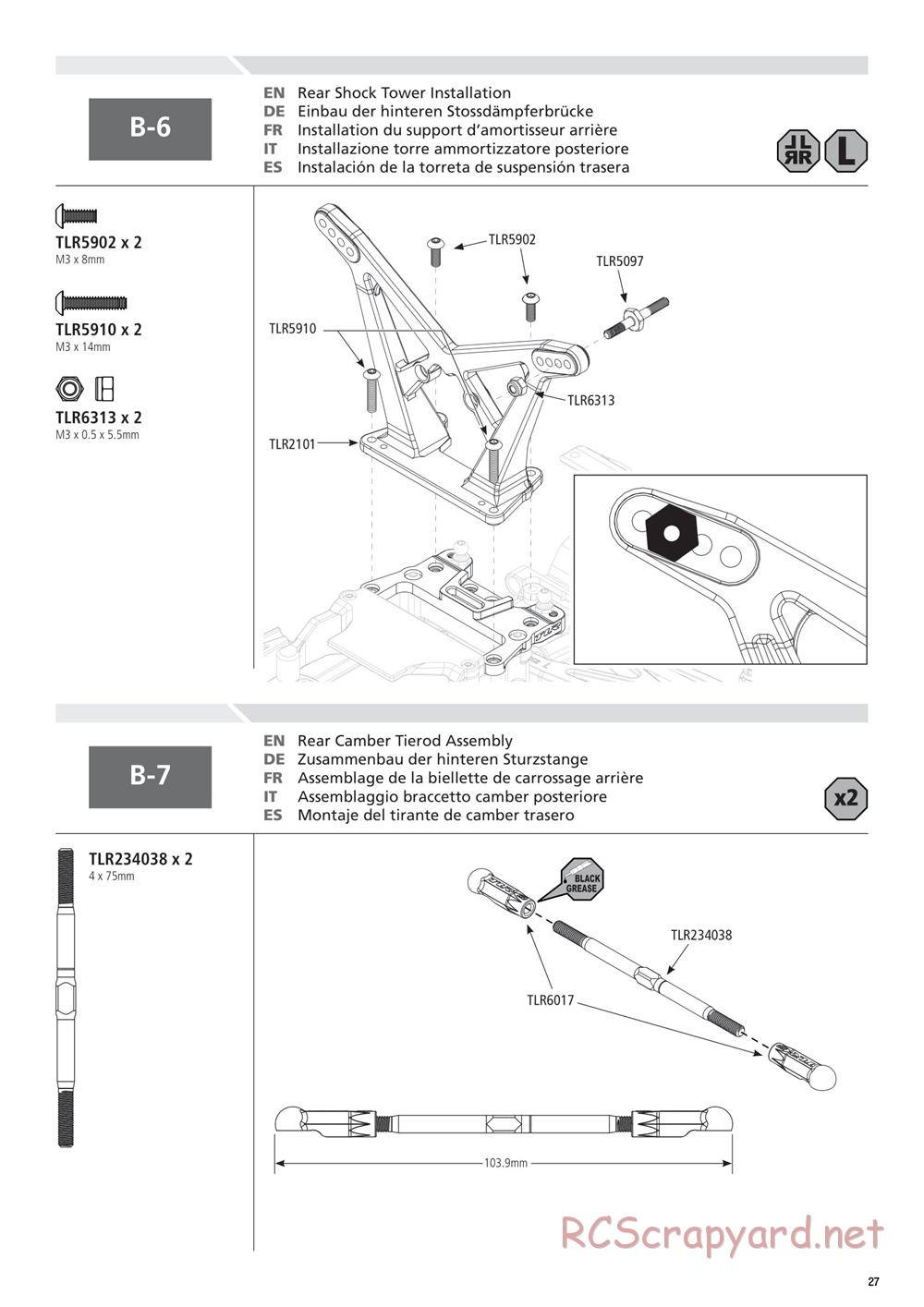 Team Losi - 22SCT 2.0 Race - Manual - Page 27
