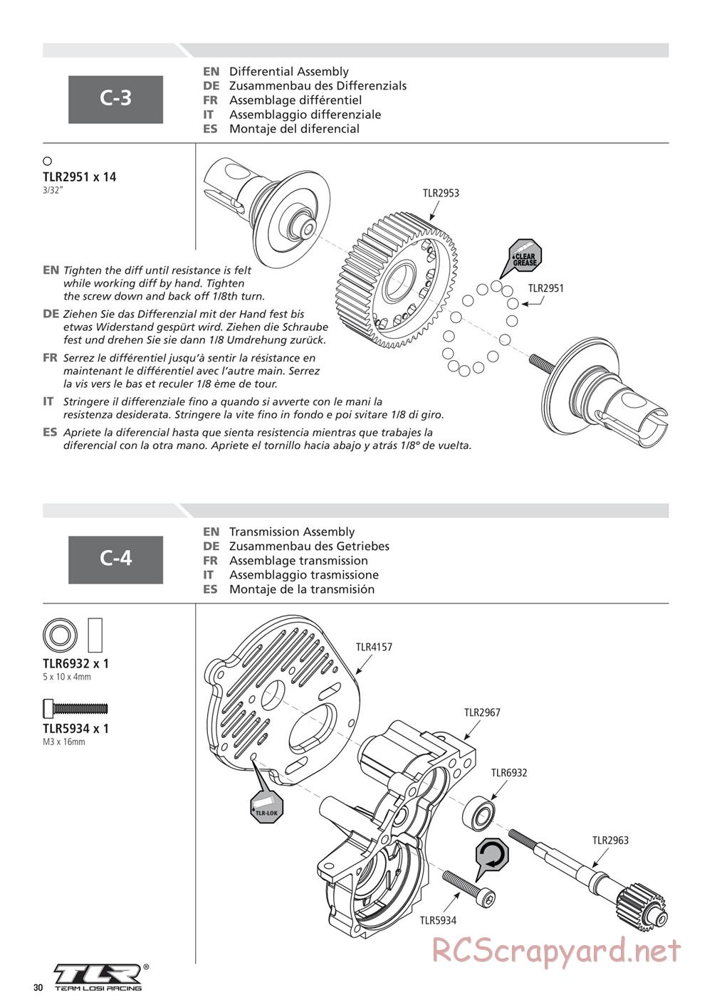 Team Losi - 22SCT 2.0 Race - Manual - Page 30