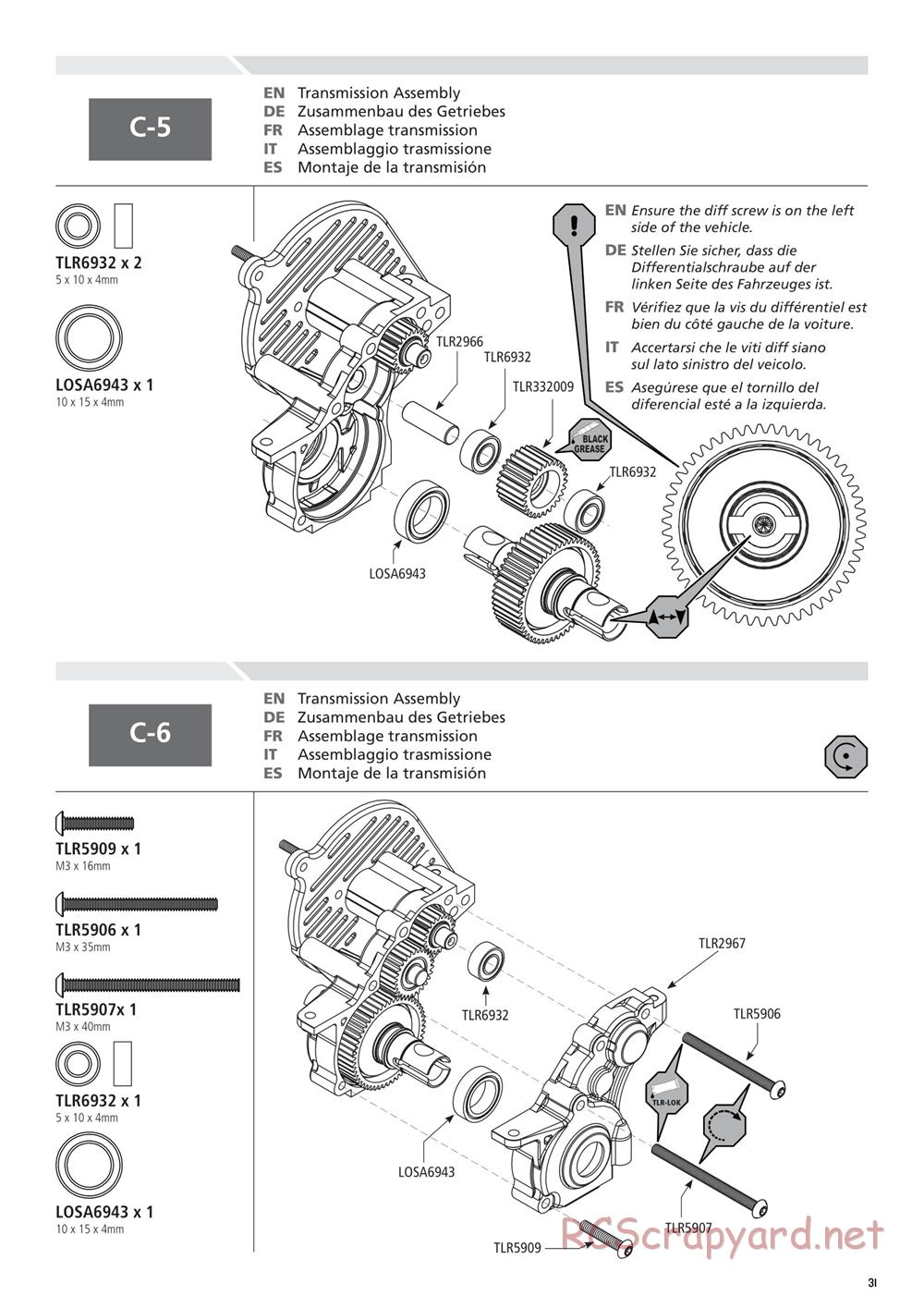 Team Losi - 22SCT 2.0 Race - Manual - Page 31
