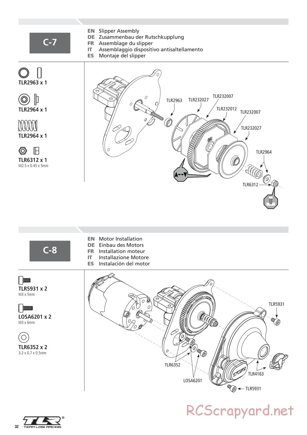 Team Losi - 22SCT 2.0 Race - Manual - Page 32