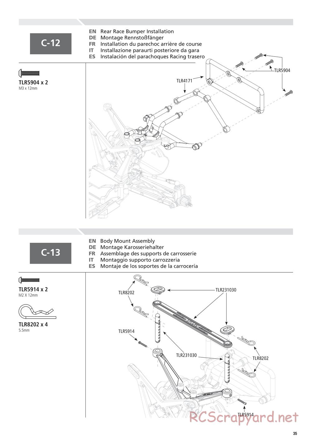 Team Losi - 22SCT 2.0 Race - Manual - Page 35