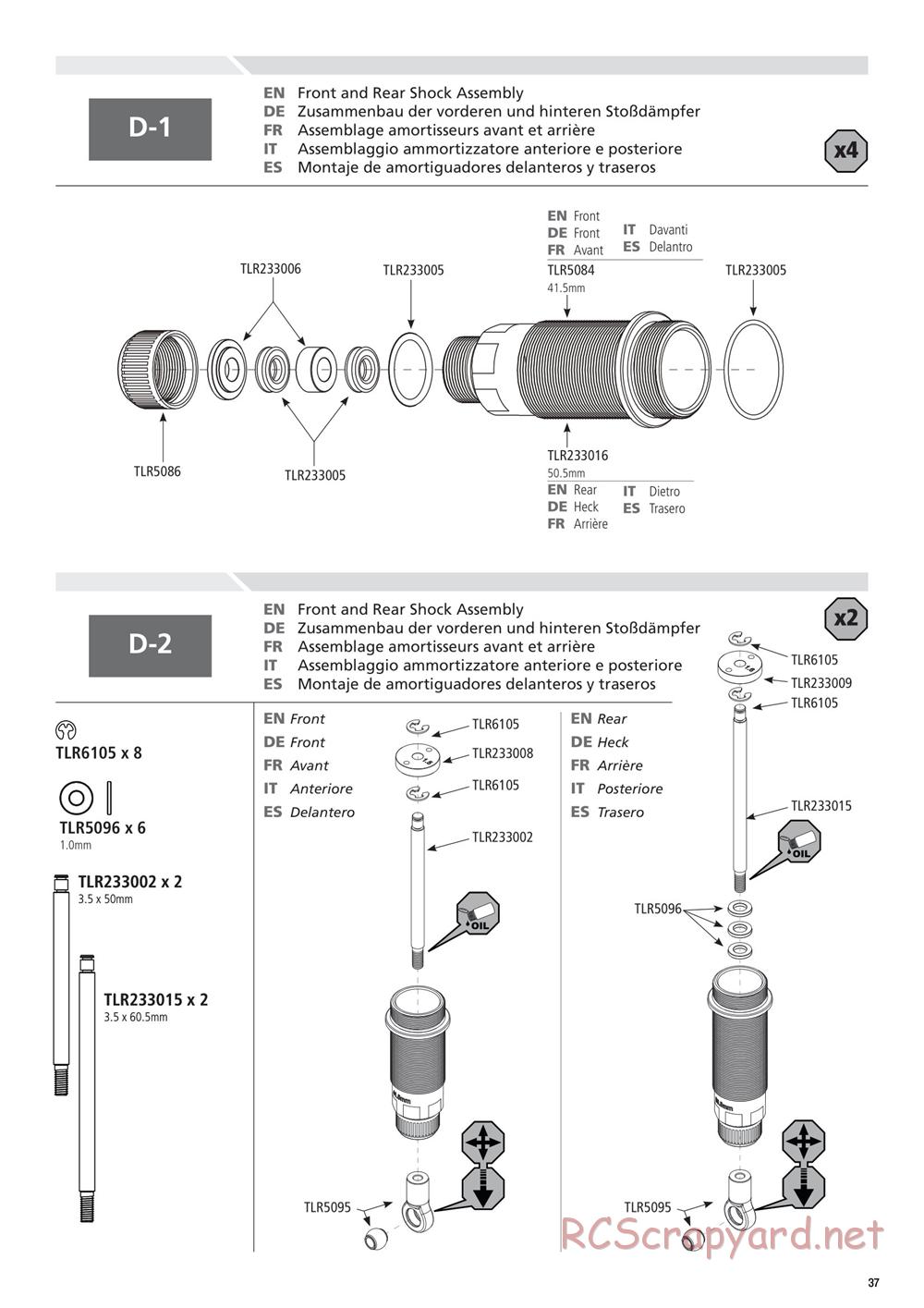 Team Losi - 22SCT 2.0 Race - Manual - Page 37