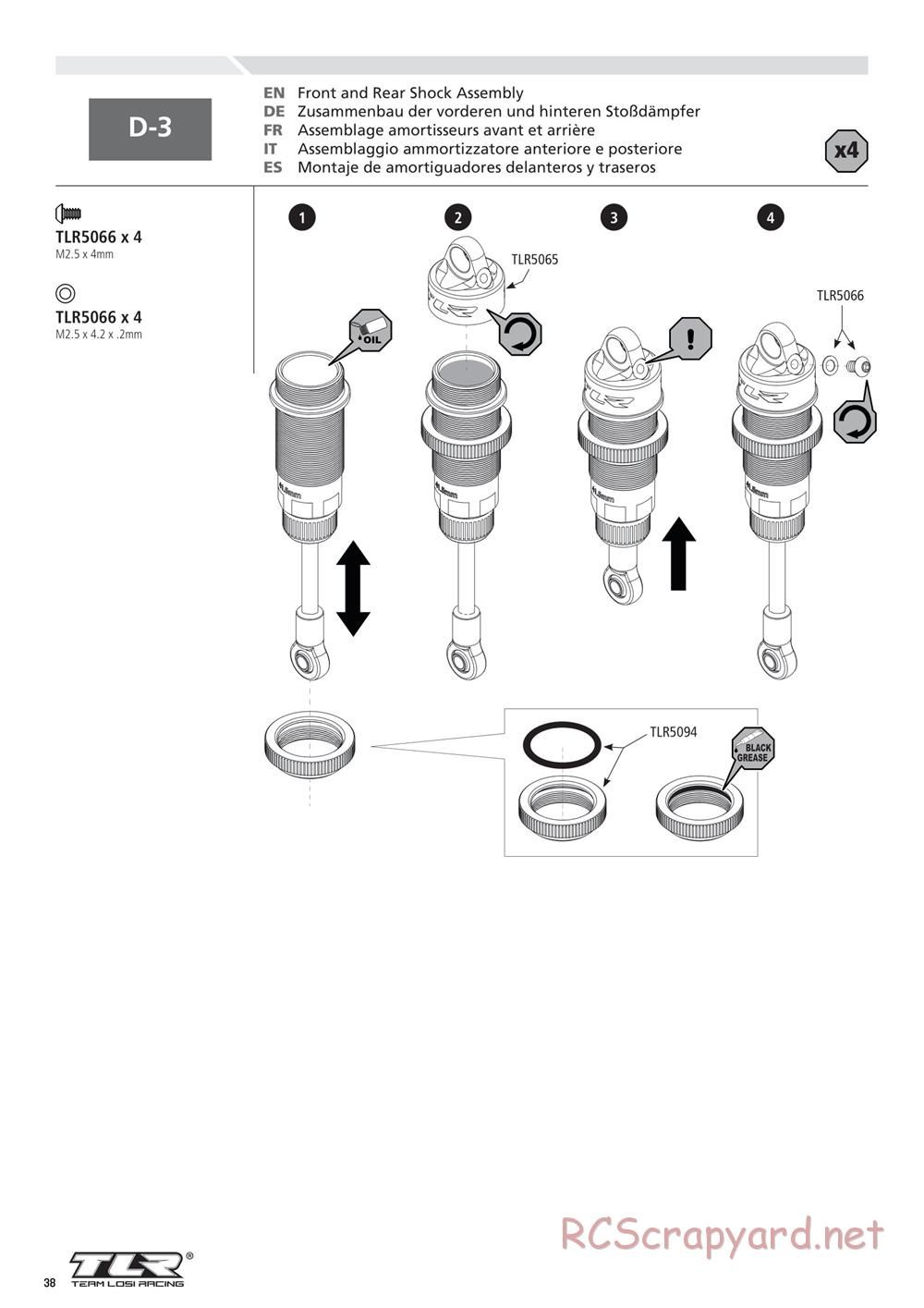 Team Losi - 22SCT 2.0 Race - Manual - Page 38