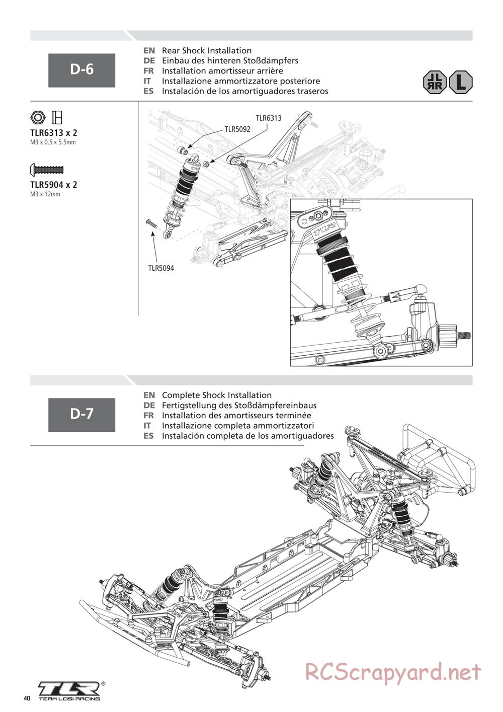 Team Losi - 22SCT 2.0 Race - Manual - Page 40