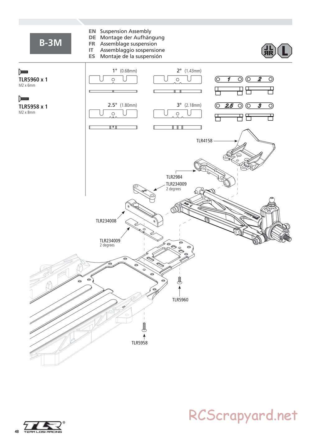 Team Losi - 22SCT 2.0 Race - Manual - Page 48