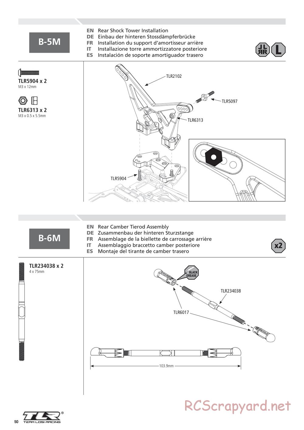 Team Losi - 22SCT 2.0 Race - Manual - Page 50