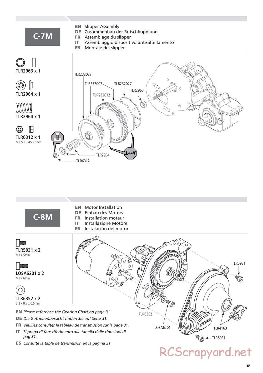 Team Losi - 22SCT 2.0 Race - Manual - Page 55