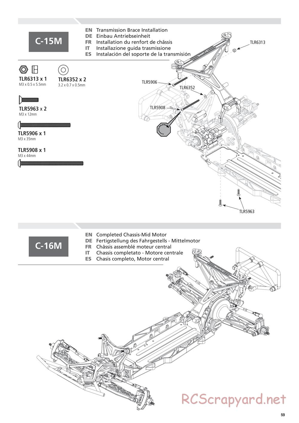 Team Losi - 22SCT 2.0 Race - Manual - Page 59