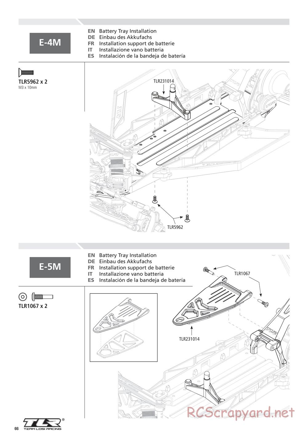 Team Losi - 22SCT 2.0 Race - Manual - Page 66