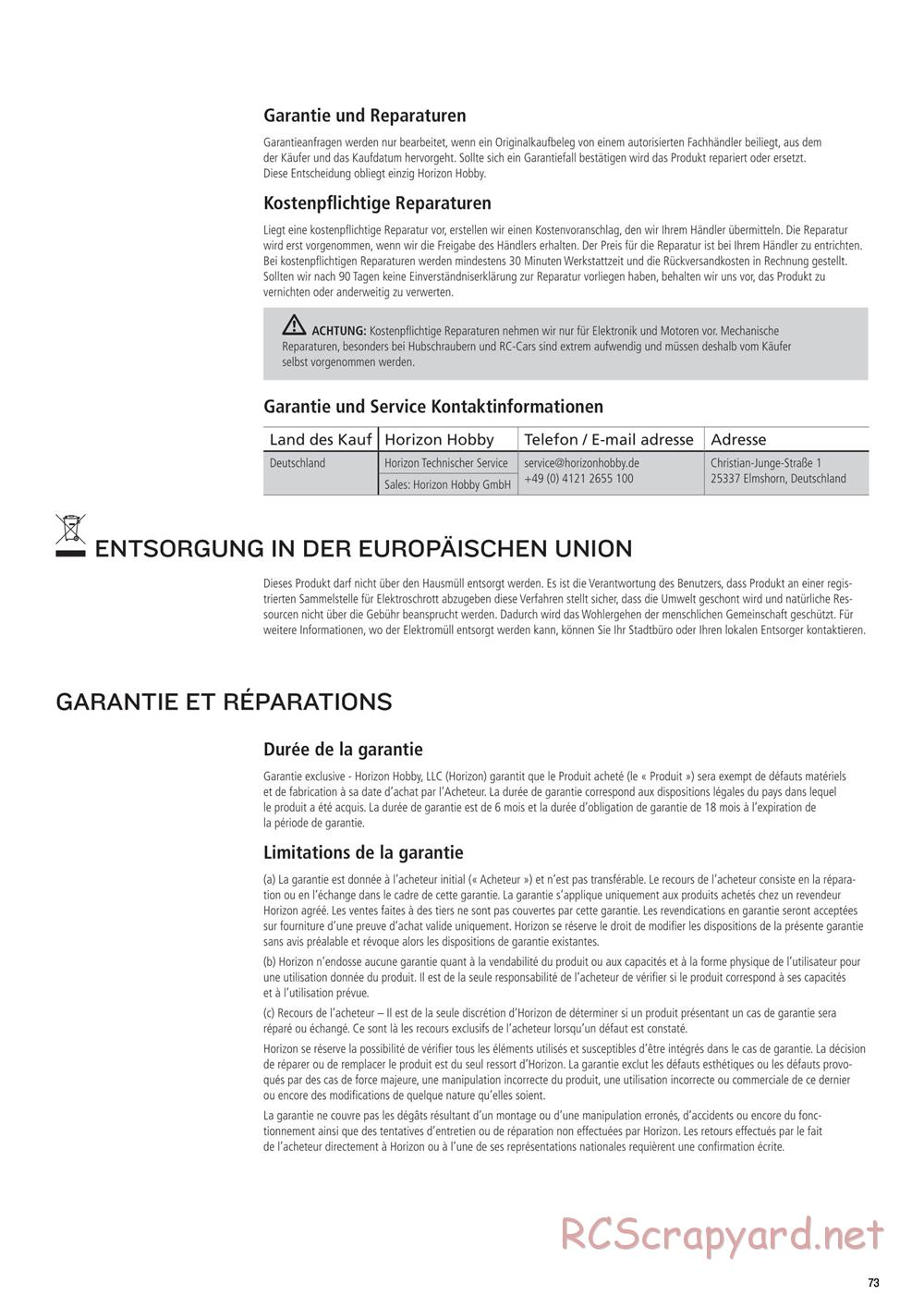 Team Losi - 22SCT 2.0 Race - Manual - Page 73