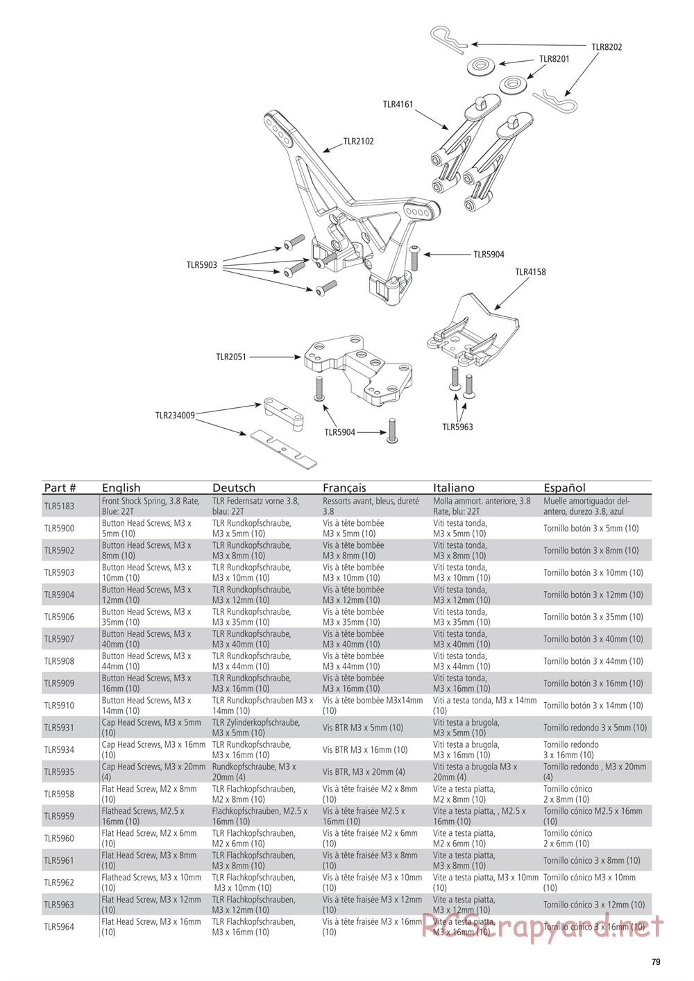 Team Losi - 22T 2.0 Race - Manual - Page 6