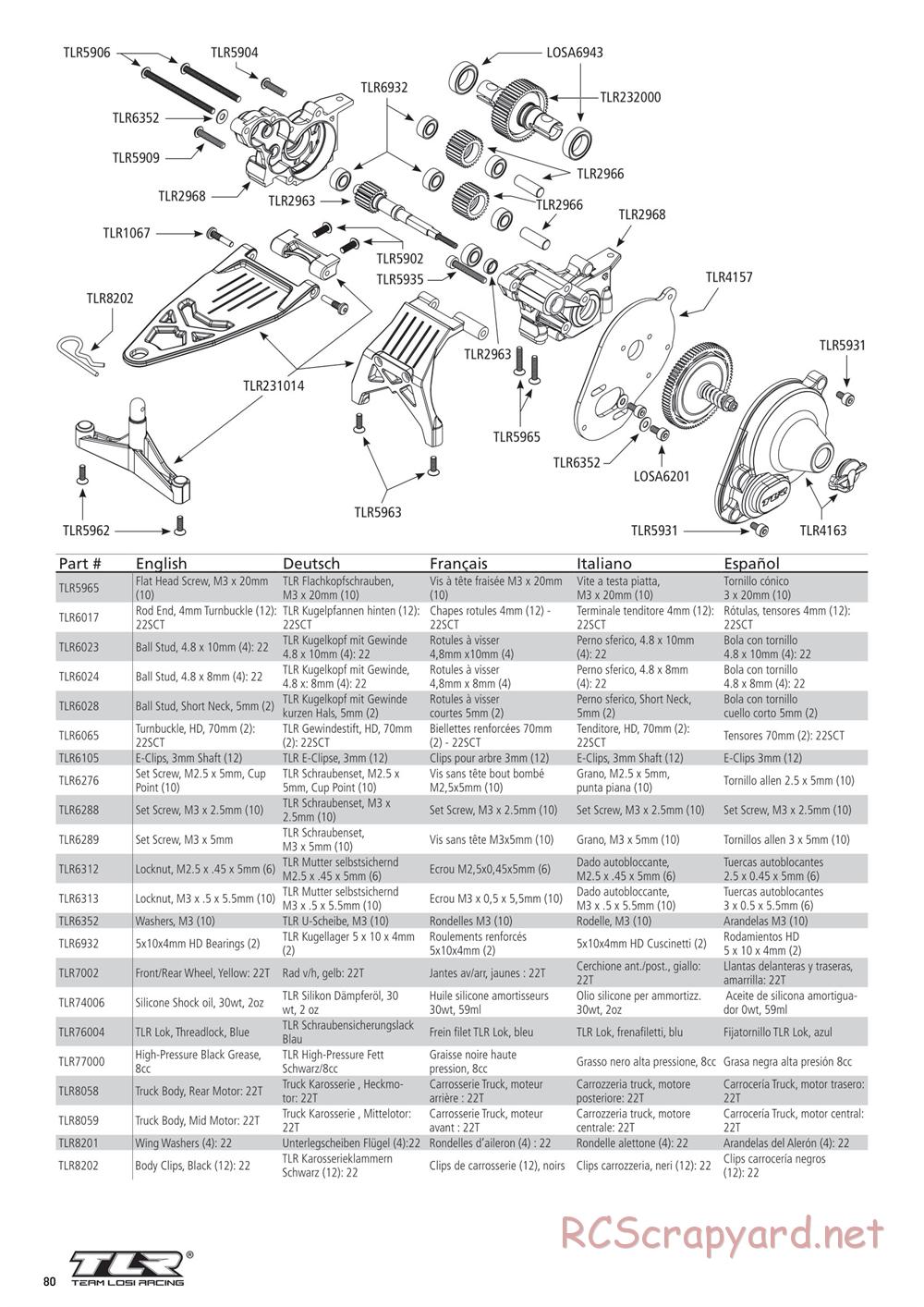 Team Losi - 22T 2.0 Race - Manual - Page 7