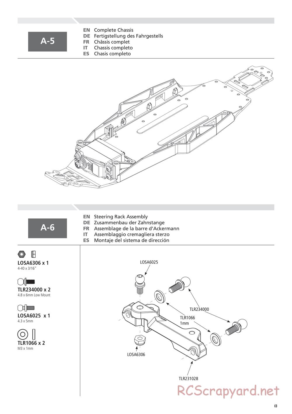 Team Losi - 22T 2.0 Race - Manual - Page 13
