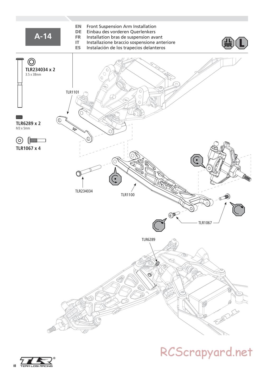 Team Losi - 22T 2.0 Race - Manual - Page 18