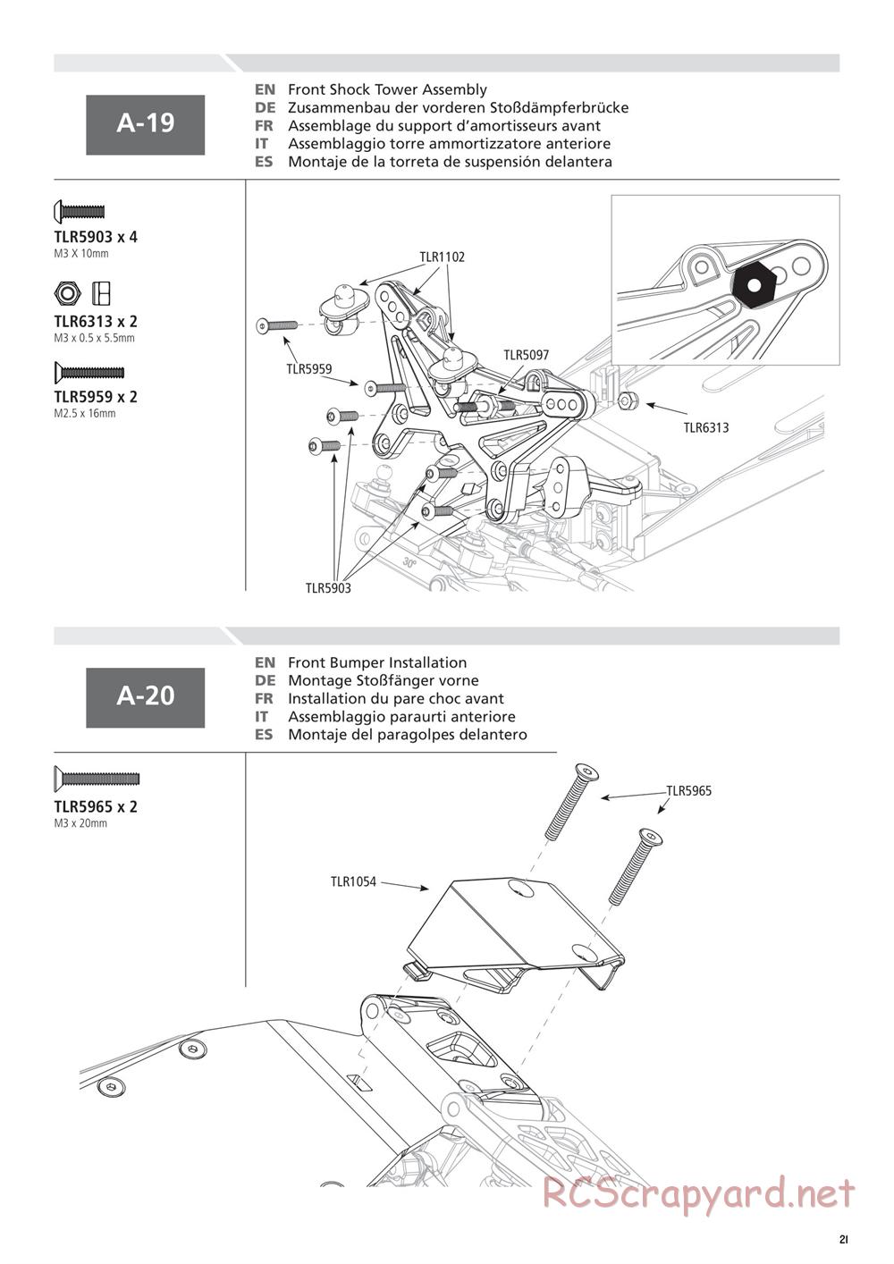 Team Losi - 22T 2.0 Race - Manual - Page 21