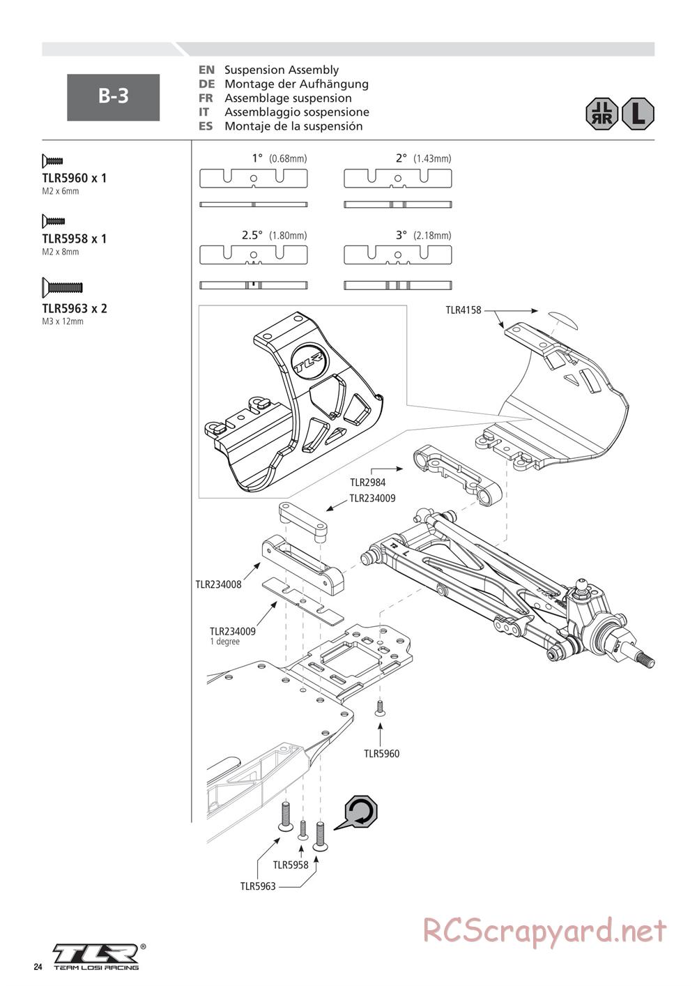 Team Losi - 22T 2.0 Race - Manual - Page 24