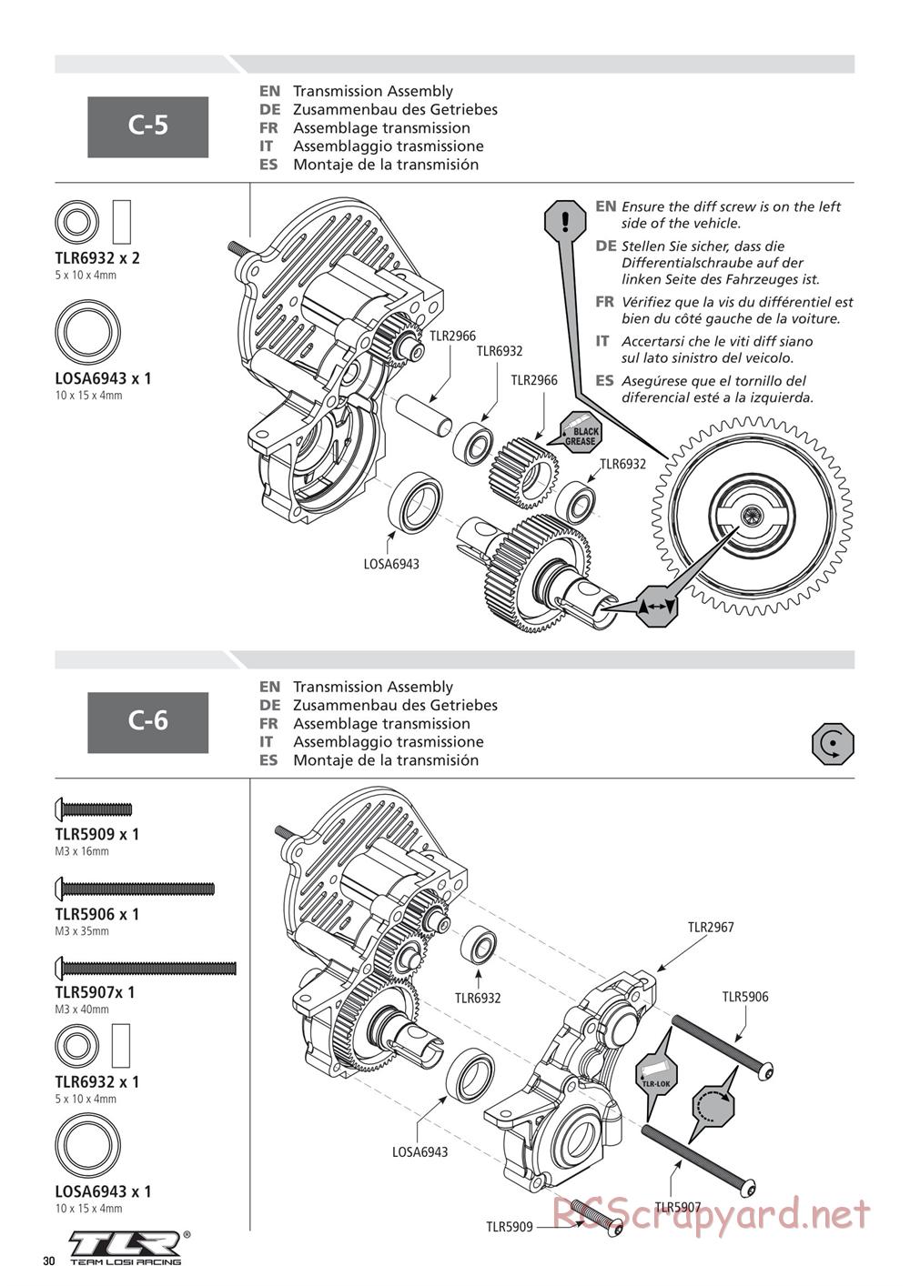 Team Losi - 22T 2.0 Race - Manual - Page 30