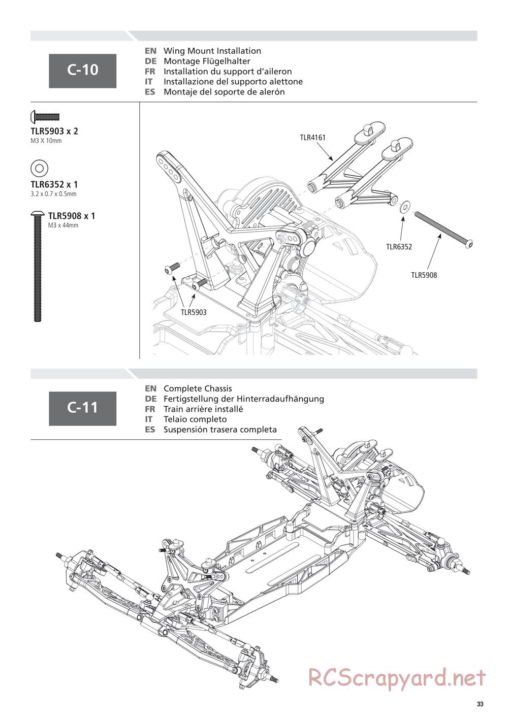 Team Losi - 22T 2.0 Race - Manual - Page 33