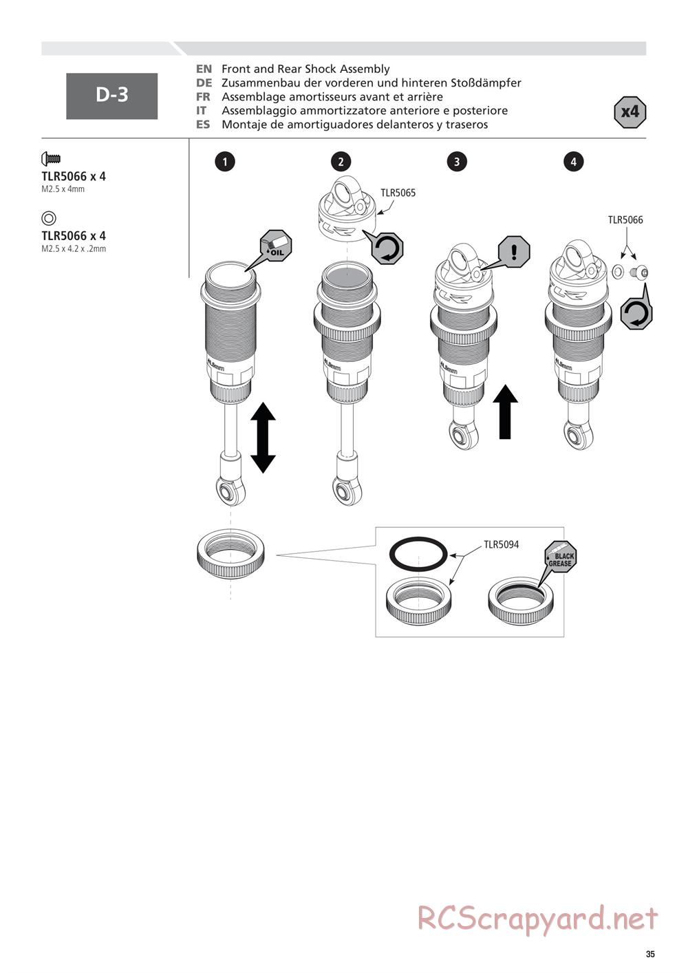 Team Losi - 22T 2.0 Race - Manual - Page 35