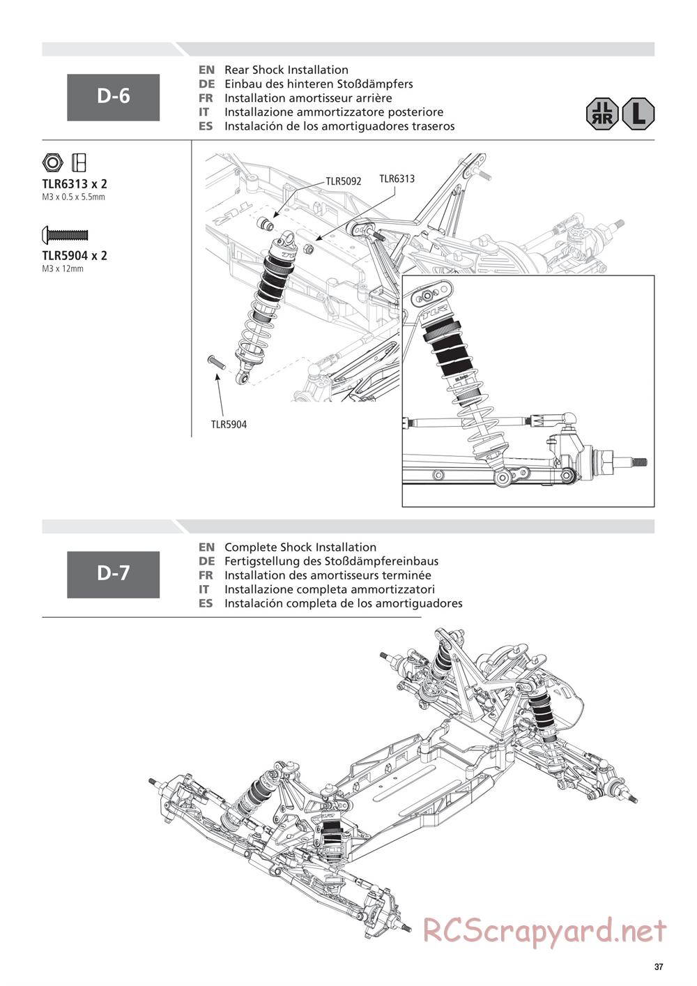 Team Losi - 22T 2.0 Race - Manual - Page 37