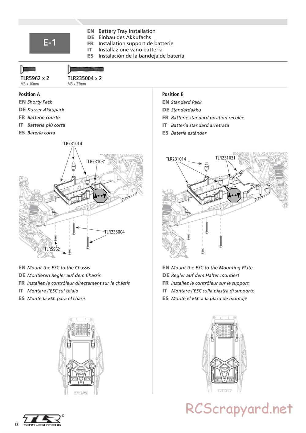 Team Losi - 22T 2.0 Race - Manual - Page 38