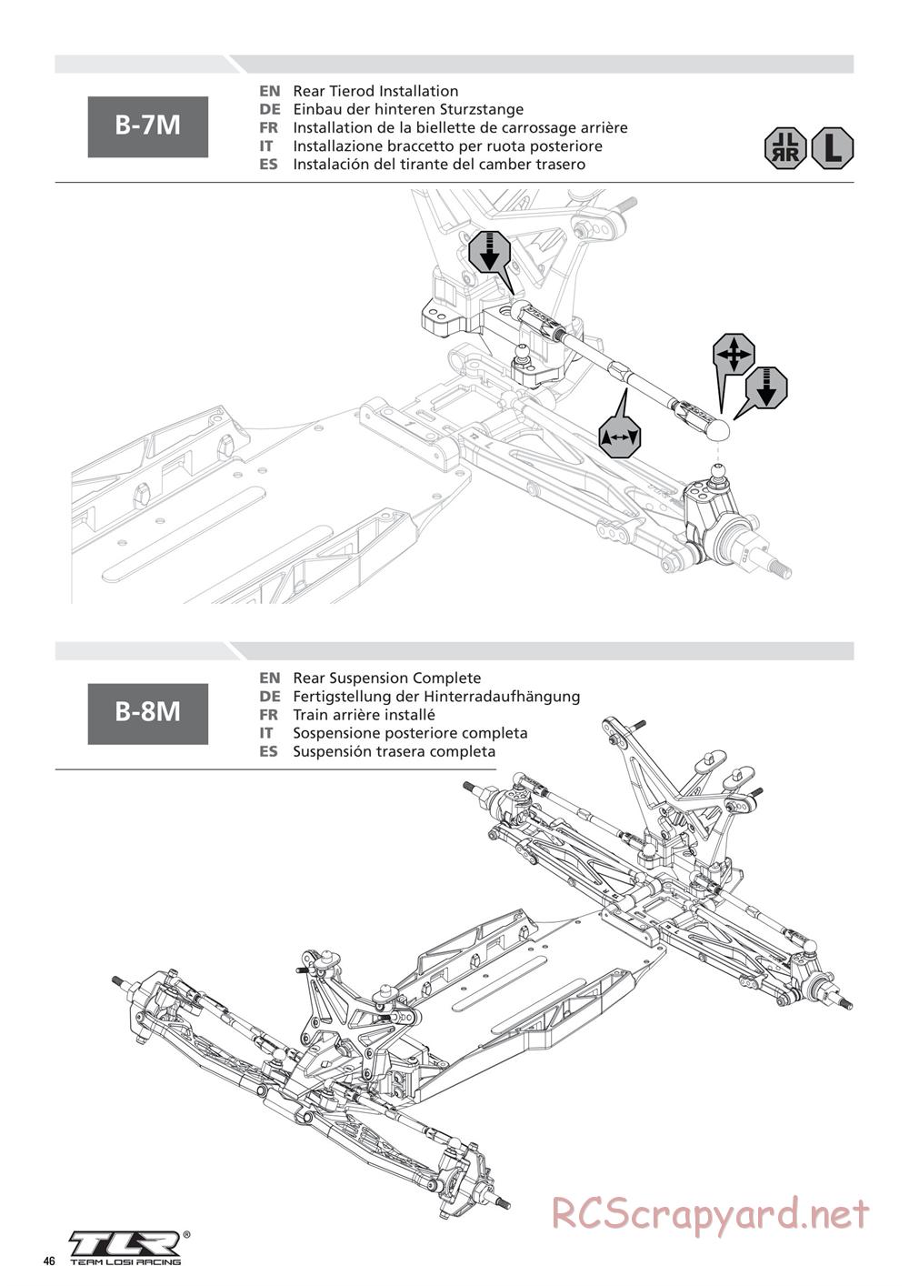 Team Losi - 22T 2.0 Race - Manual - Page 46