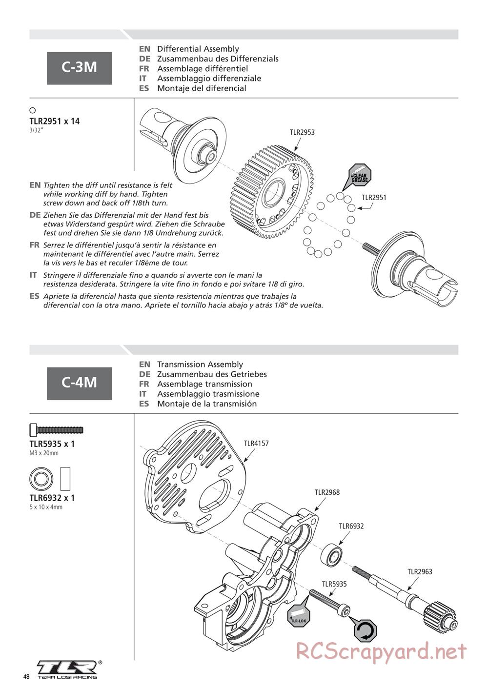 Team Losi - 22T 2.0 Race - Manual - Page 48