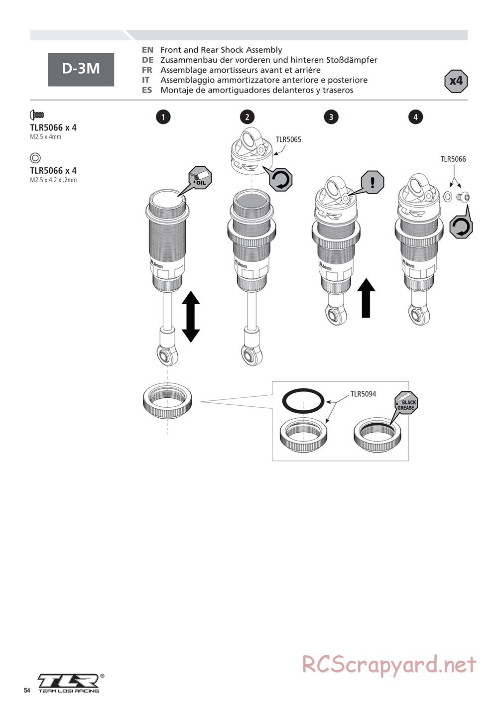 Team Losi - 22T 2.0 Race - Manual - Page 54