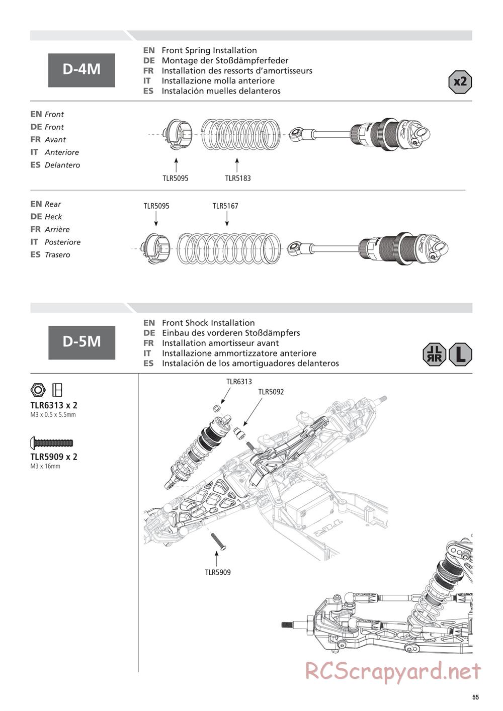 Team Losi - 22T 2.0 Race - Manual - Page 55