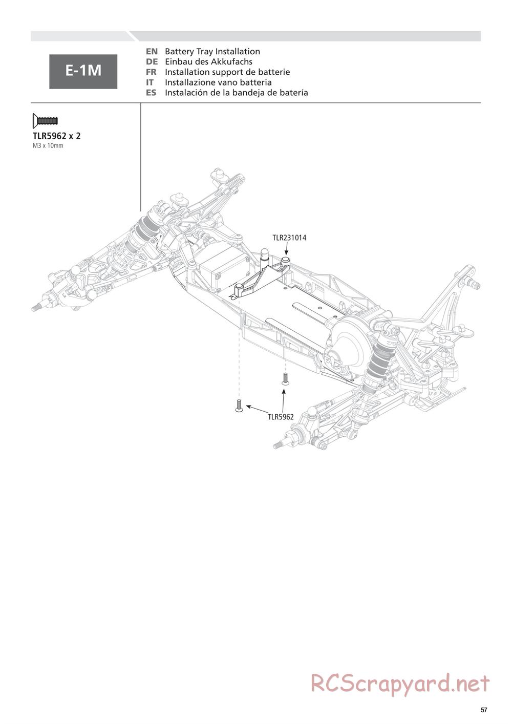 Team Losi - 22T 2.0 Race - Manual - Page 57