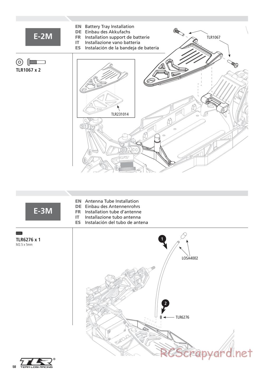 Team Losi - 22T 2.0 Race - Manual - Page 58