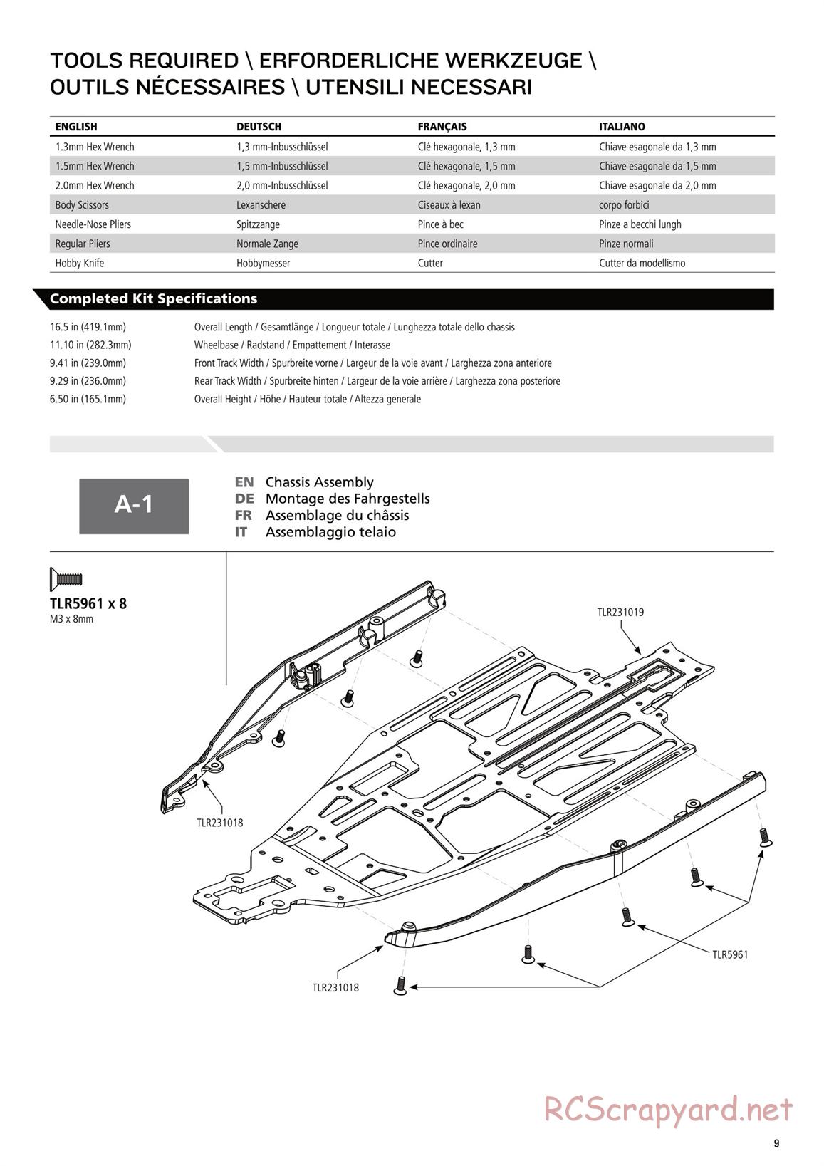 Team Losi - TLR 22-4 - Manual - Page 9