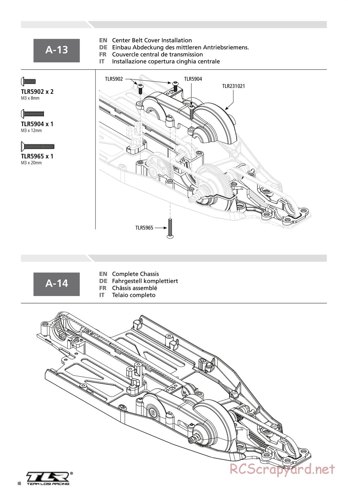 Team Losi - TLR 22-4 - Manual - Page 16