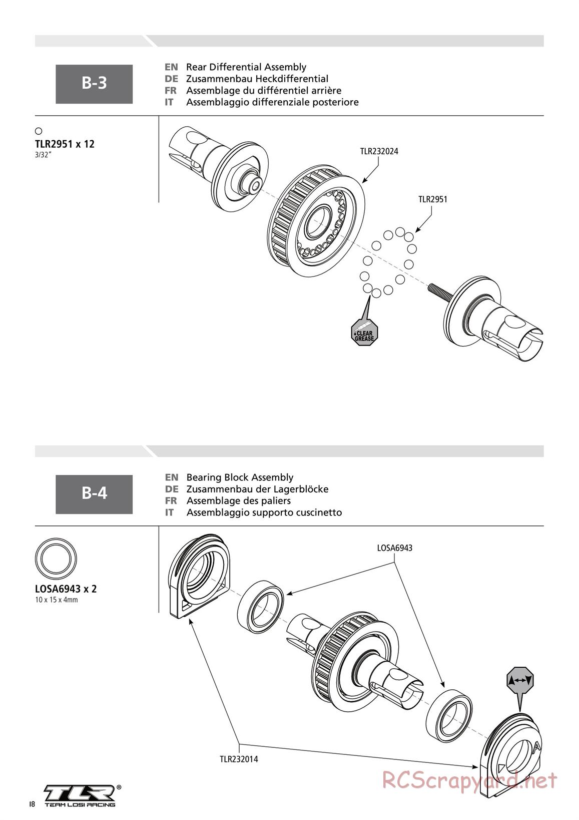 Team Losi - TLR 22-4 - Manual - Page 18