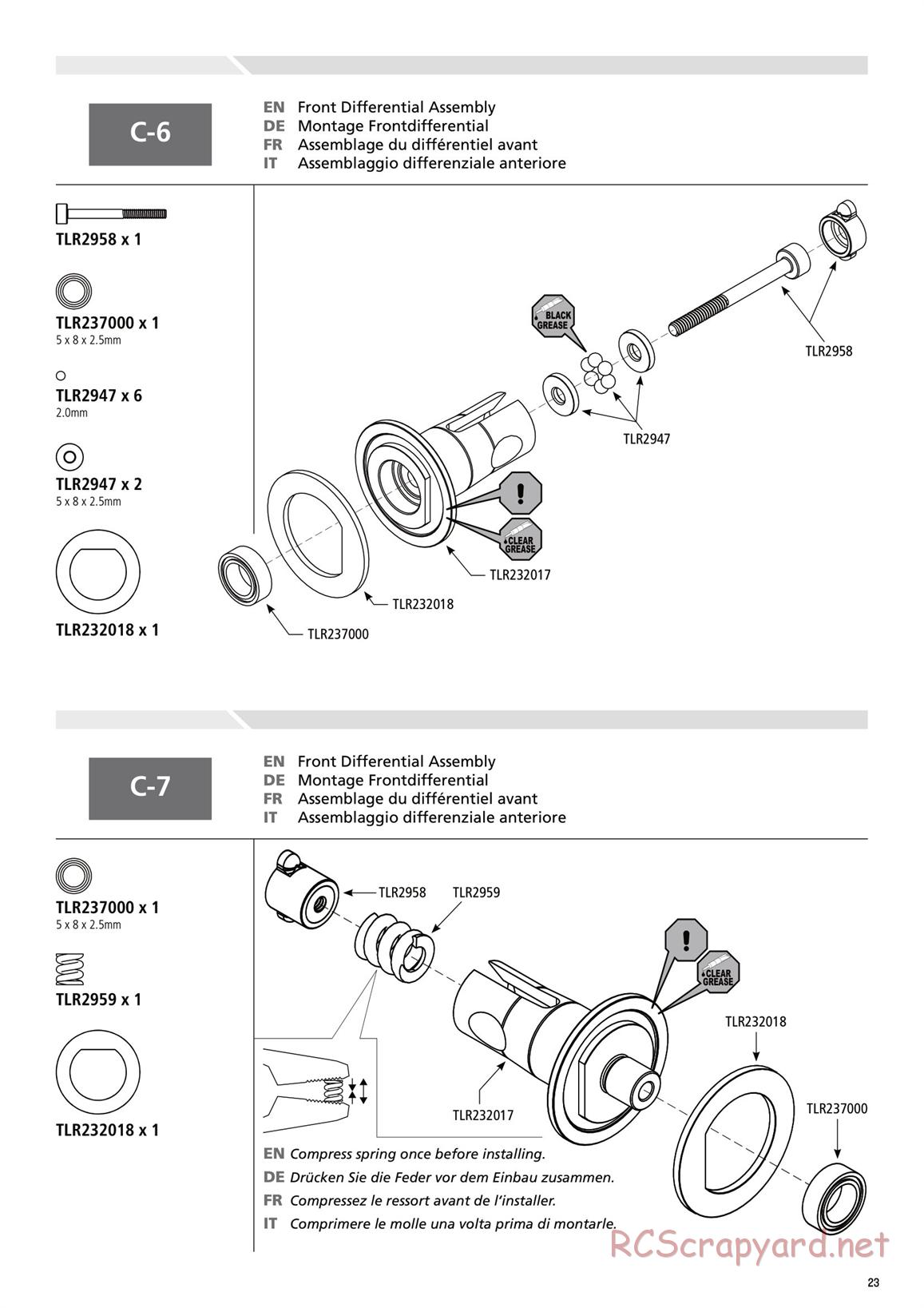 Team Losi - TLR 22-4 - Manual - Page 23