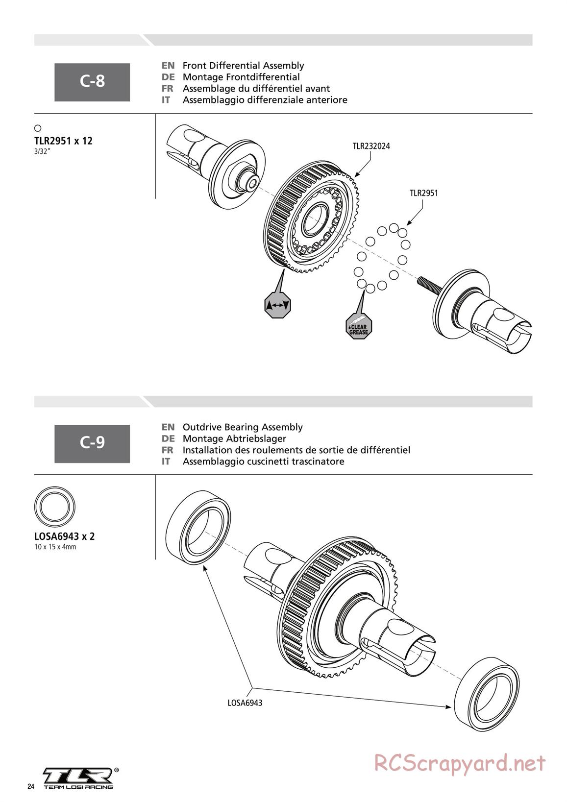 Team Losi - TLR 22-4 - Manual - Page 24