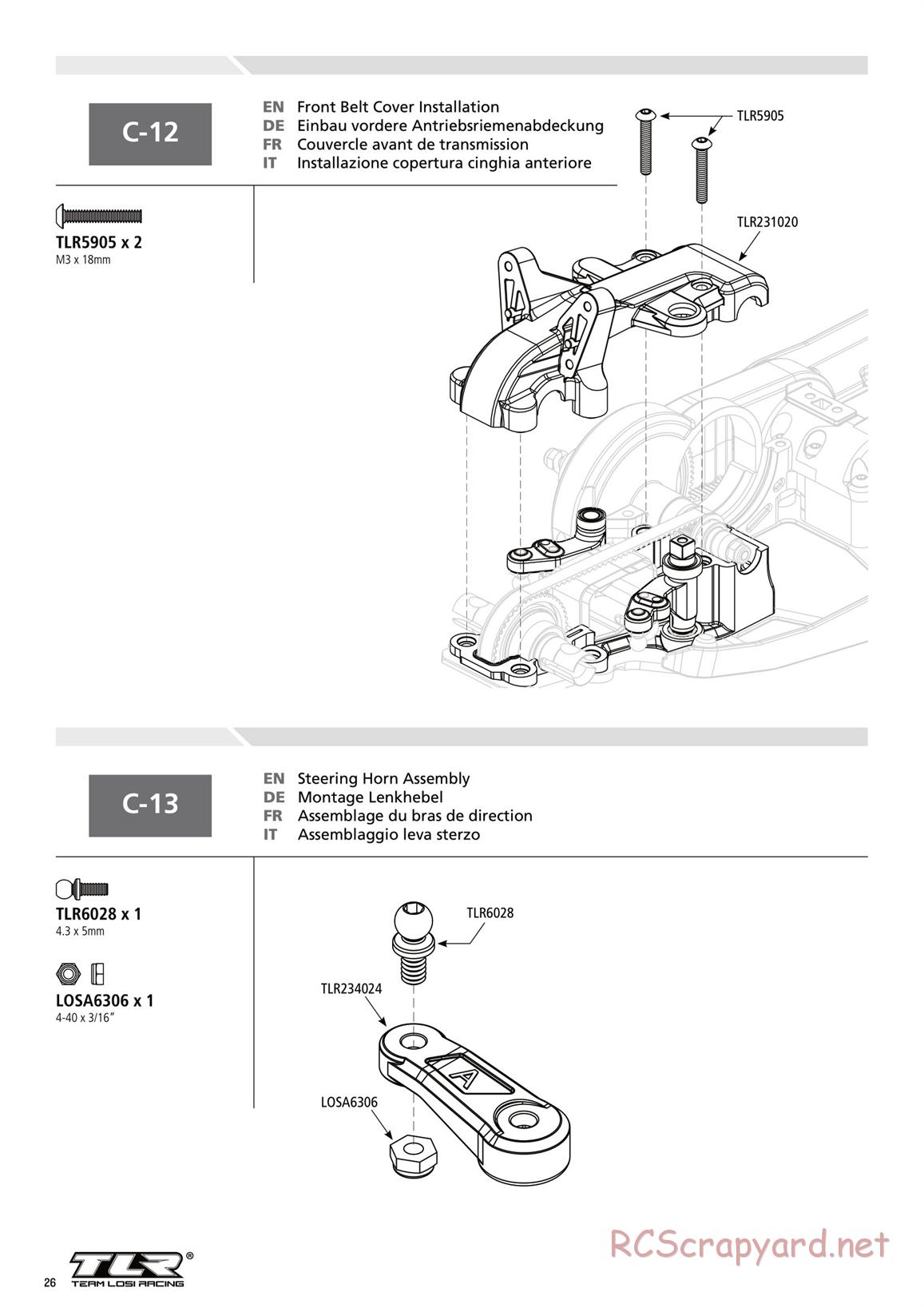 Team Losi - TLR 22-4 - Manual - Page 26