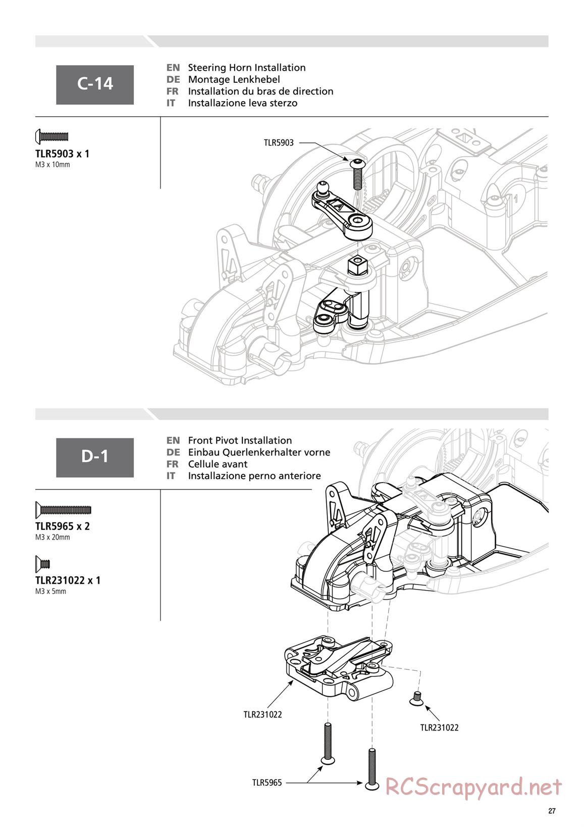 Team Losi - TLR 22-4 - Manual - Page 27