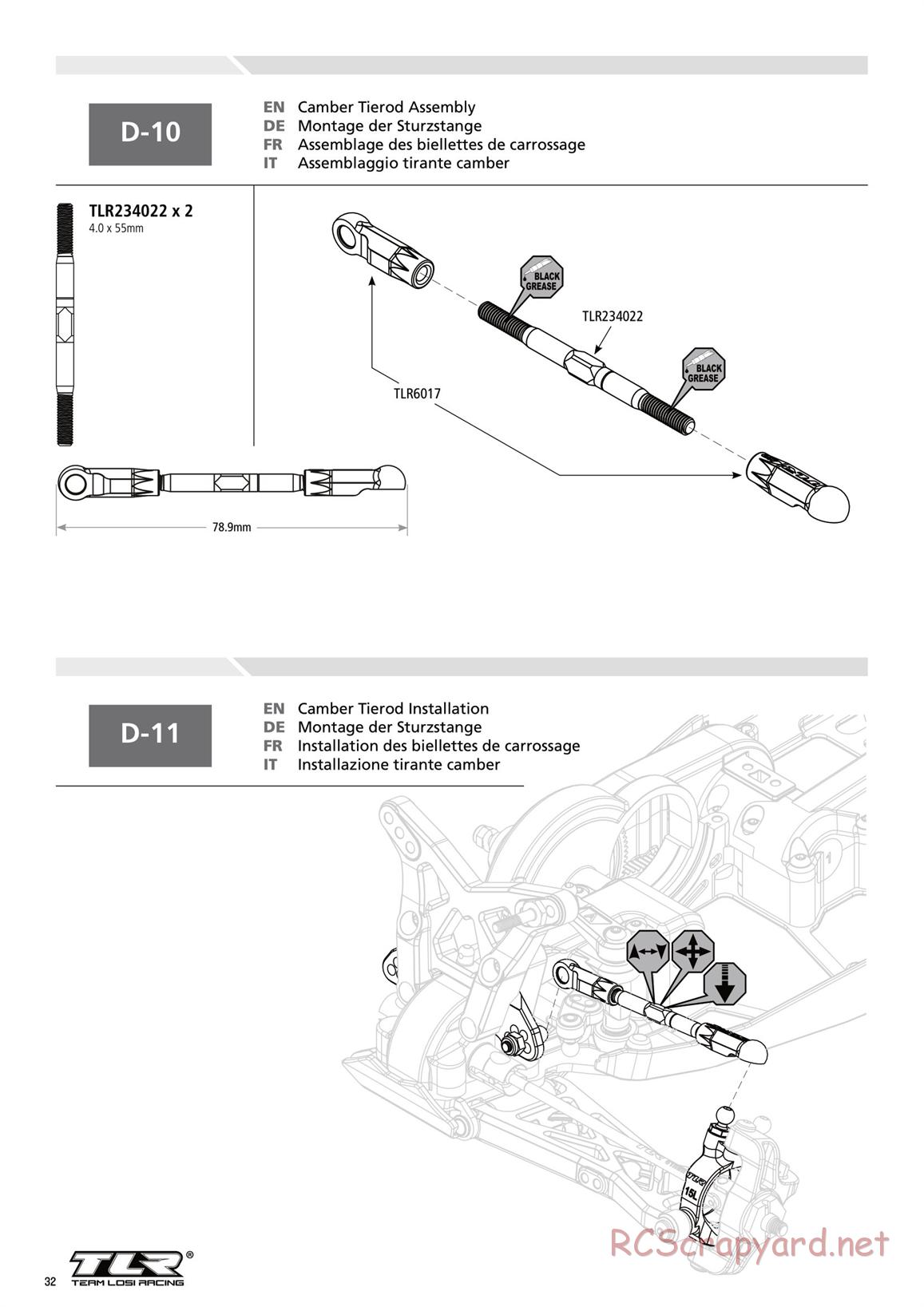 Team Losi - TLR 22-4 - Manual - Page 32