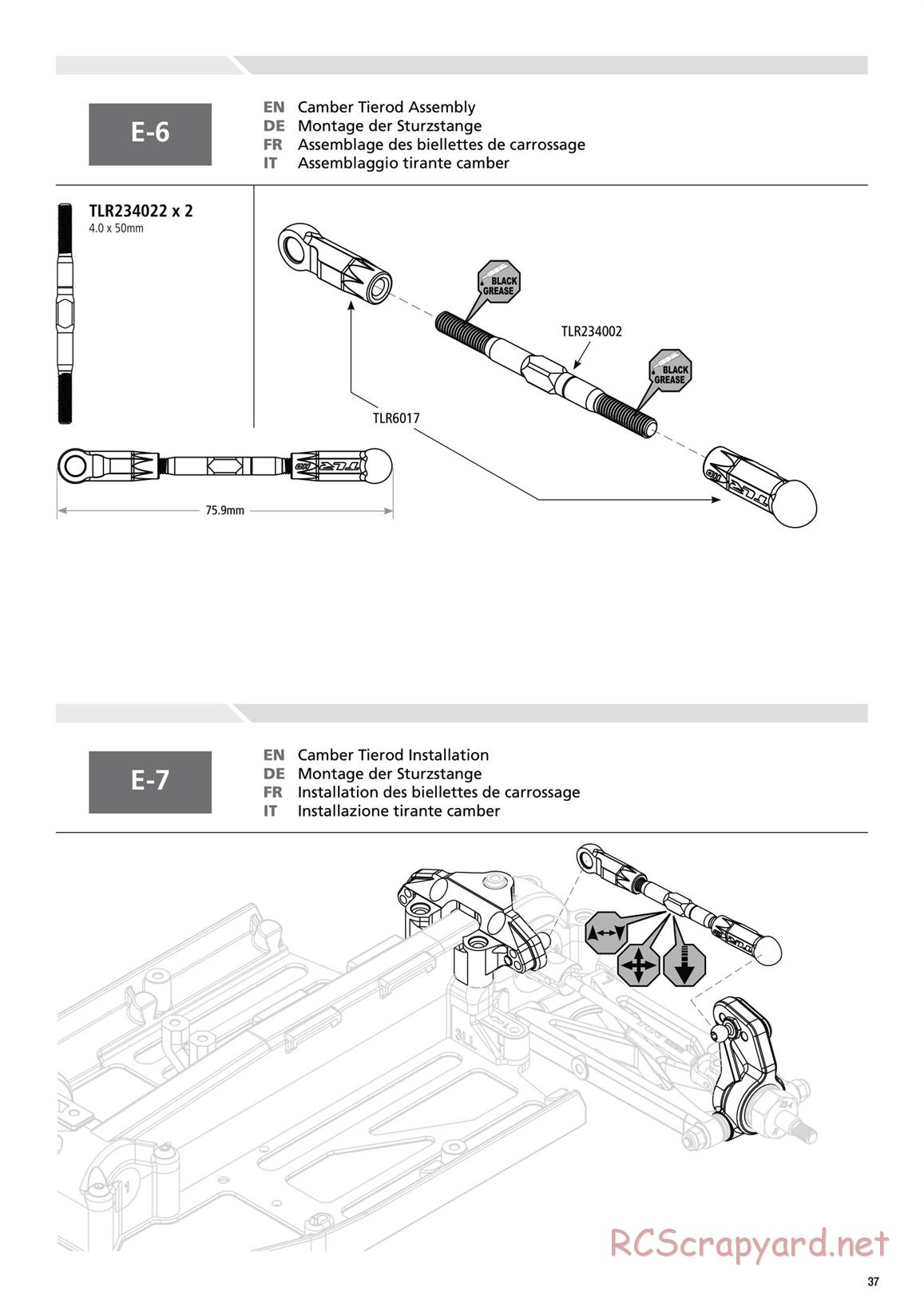 Team Losi - TLR 22-4 - Manual - Page 37