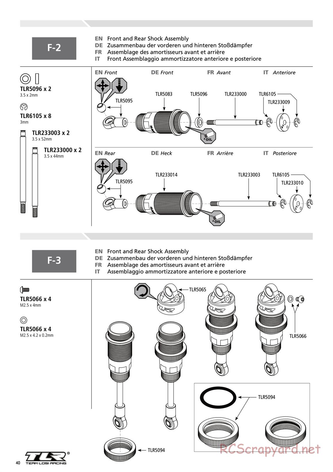 Team Losi - TLR 22-4 - Manual - Page 40