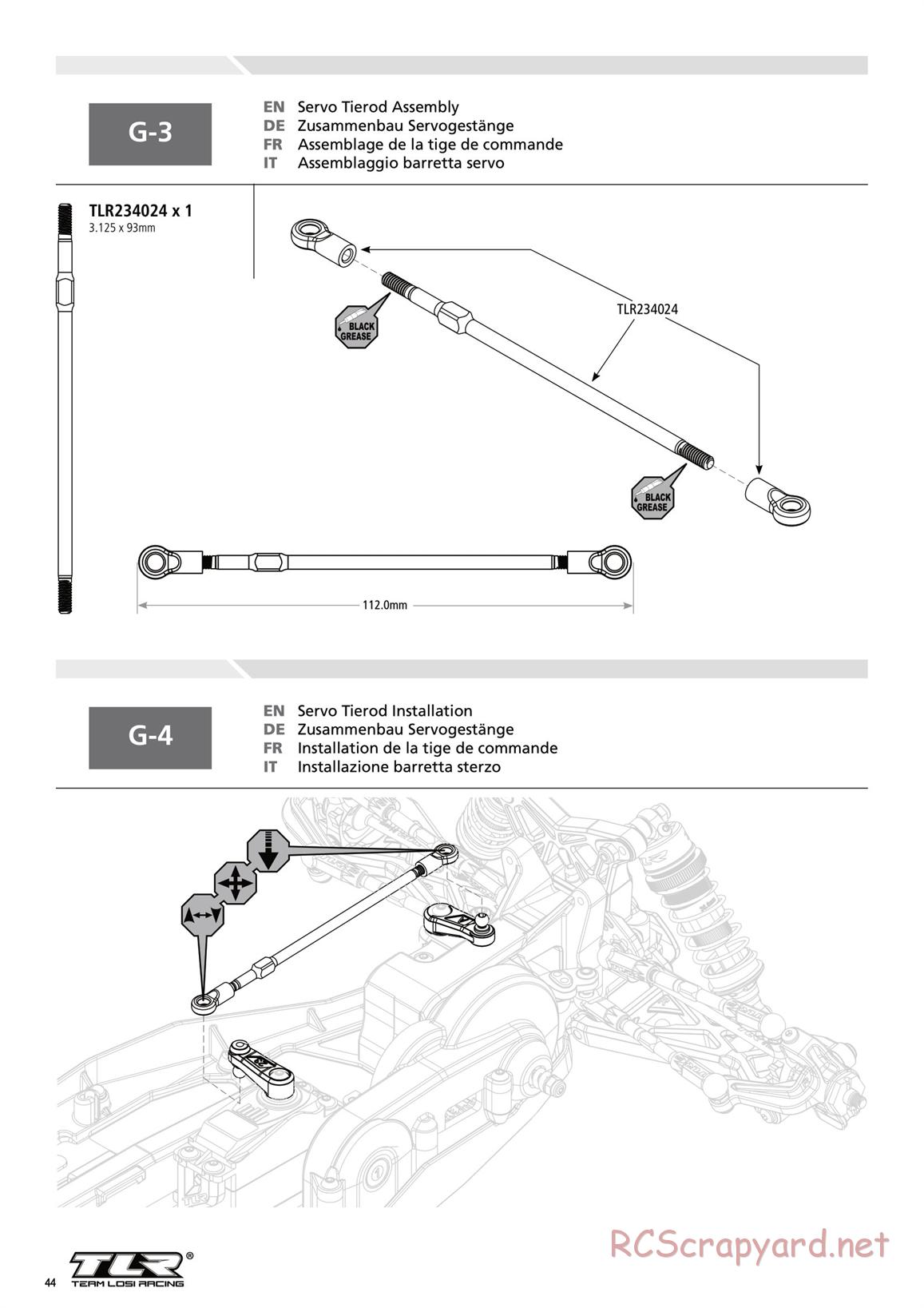 Team Losi - TLR 22-4 - Manual - Page 44