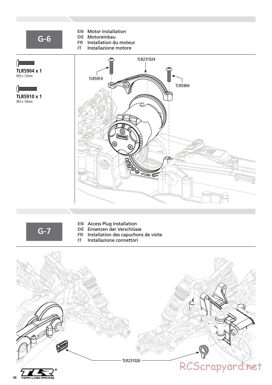 Team Losi - TLR 22-4 - Manual - Page 46