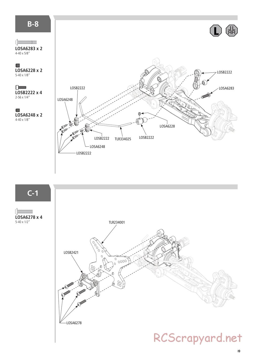 Team Losi - Ten-SCTE 3.0 - Manual - Page 19