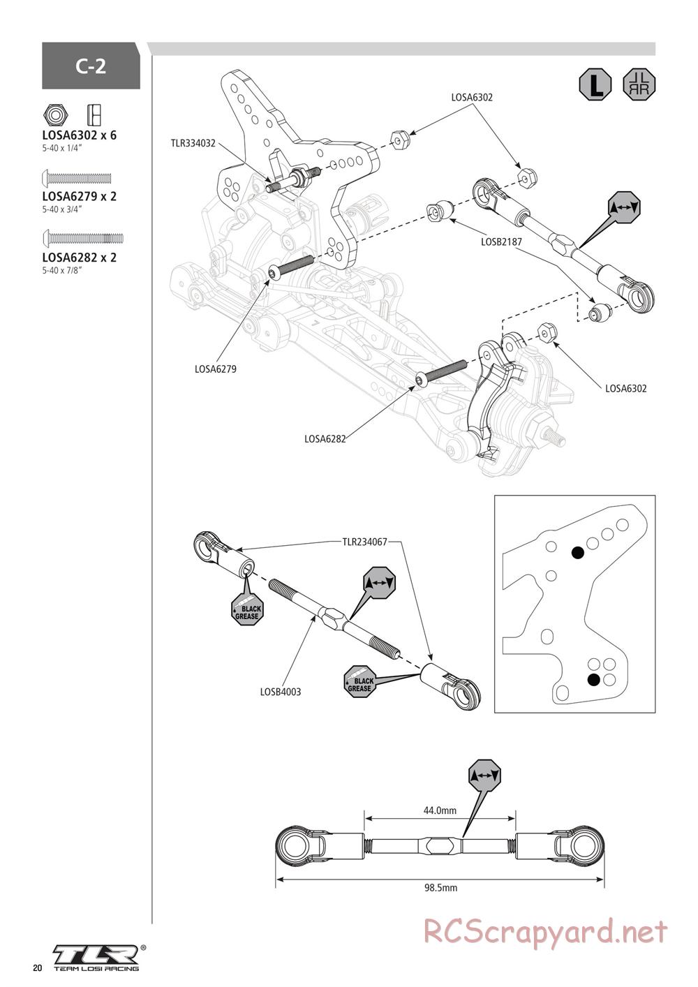 Team Losi - Ten-SCTE 3.0 - Manual - Page 20