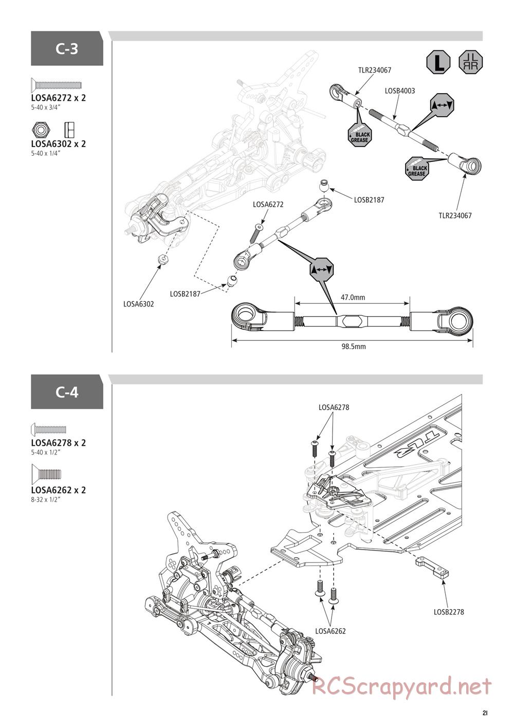 Team Losi - Ten-SCTE 3.0 - Manual - Page 21